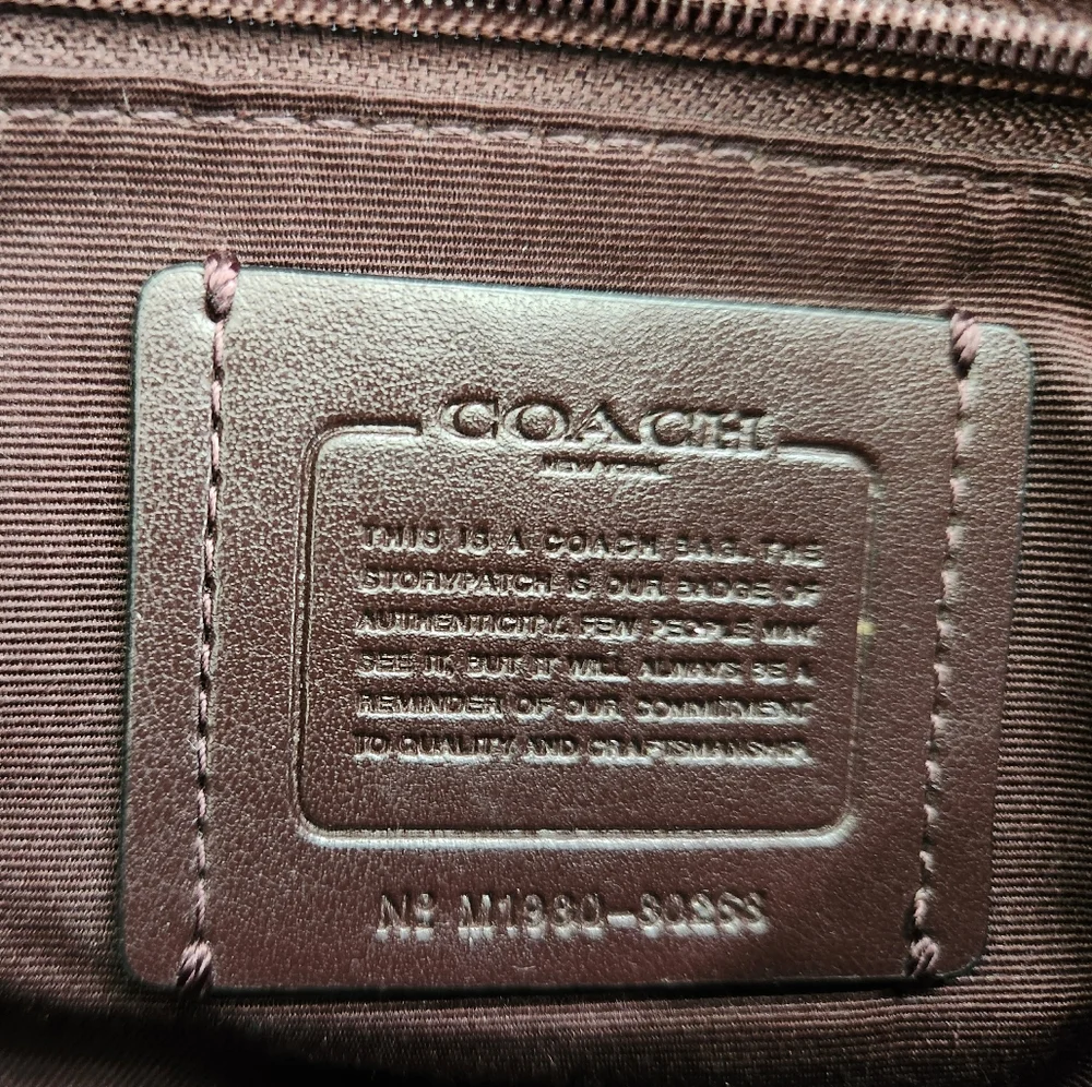 Coach Hallie Pebbled Leather Hobo Shoulder Bag In Teal - Picture 15 of 15